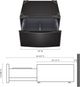 LG 29" W x 14" H Black Steel Laundry Pedestal-5