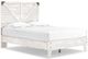 Signature Design by Ashley® Shawburn 4-Piece Charcoal Gray/Whitewash Full Platform Bed Set-1