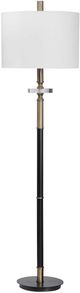 Uttermost® Maud Aged Black/Antique Brass Floor Lamp-3
