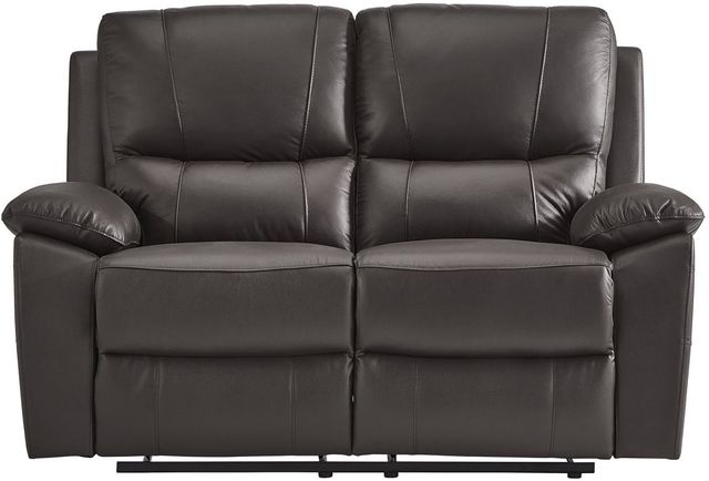 Homelegance® Dawson Brown Double Manual Reclining Loveseat-2