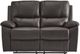 Homelegance® Dawson Brown Double Manual Reclining Loveseat-2