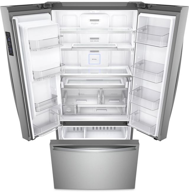 Whirlpool® 36" 23.8 Cu. Ft. Fingerprint Resistant Stainless Steel Counter Depth French Door Refrigerator -3