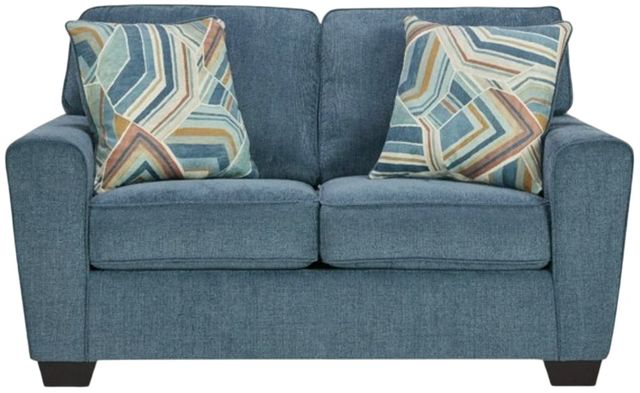 Signature Design by Ashley® Cashton Blue Loveseat-1