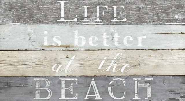 Classy Art Life Better Beach by Kelly Donovan Wall Art-0