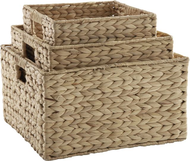 Signature Design by Ashley® Elian 3-Piece Brown Basket Set-1