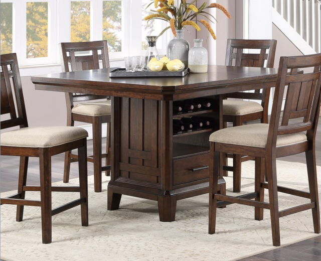 Winners Only® Kentwood Dark Brown Tall Table-2