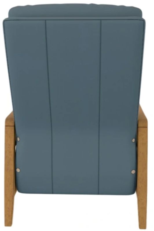 Best® Home Furnishings Customizable Ryberson Leather Power High Leg Recliner with Honey Birch Legs-3