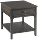 England Furniture Serra Soft Black Rectangular End Table-0