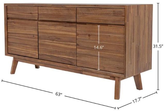 LH Home Gia Warm Pecan Sideboard -1