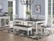 Steve Silver Co. Joanna 7-Piece Dark Oak/Ivory Dining Set-1