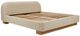 American Leather® Customizable Castiel Fabric King Upholstered Panel Bed-1
