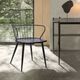 Armen Living Parisa Black Dining Arm Chair-1