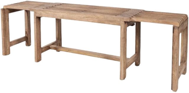 Jofran Inc. Global Archive Bradford Buff Extendable Bench-4