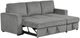 Furniture of America® Yves 2-Piece Dark Gray L-Shape Sectional-3