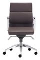Zuo® Engineer Espresso Low Back Office Chair-1