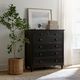 aspenhome® Caroline Soft Black Secretary Chest-1