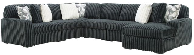 Signature Design by Ashley® Midnight-Madness 6-Piece Gunmetal Right-Arm Facing Sectional and Chaise-0