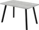 Monarch Specialties Inc. Grey Wood Top Dining Table with Metal Base-0