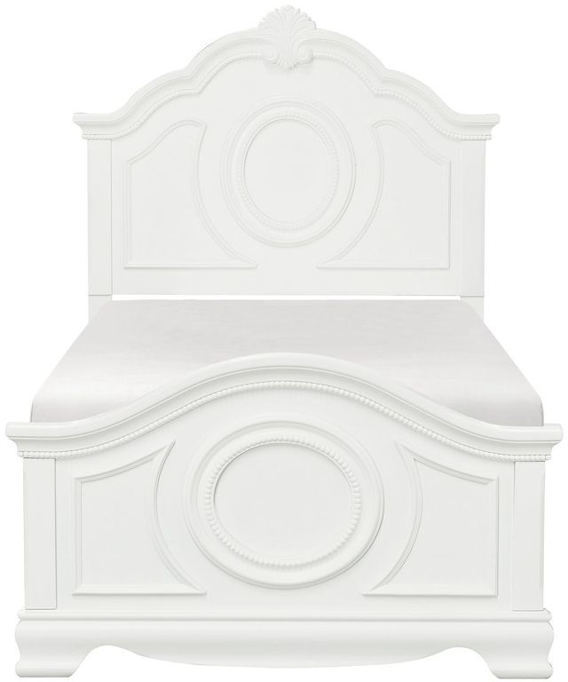 Homelegance® Lucida White Twin Panel Bed-2