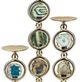 A & B Home NK Baron Blue/Gold Pillar Holders-2