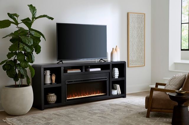 aspenhome® Taylor Black 84" Fireplace Console-1