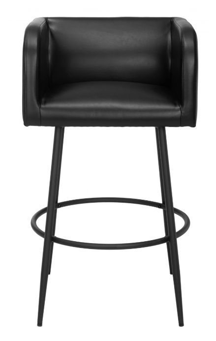 Zuo® Modern Horbat Black Barstool-1