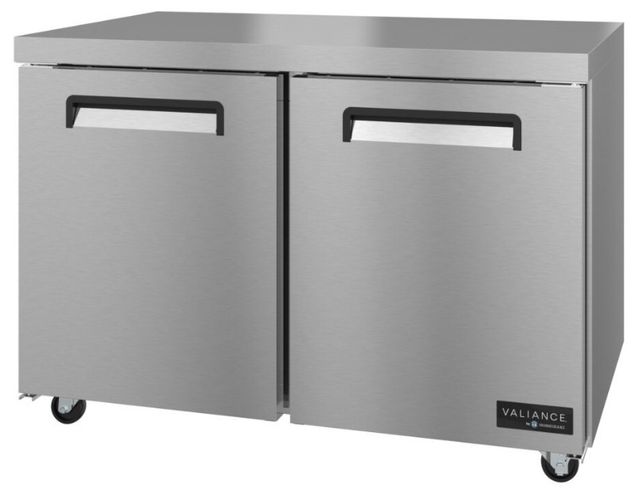 Hoshizaki Valiance® 48" 12.1 Cu. Ft. Stainless Steel Two Section Undercounter Freezer-1