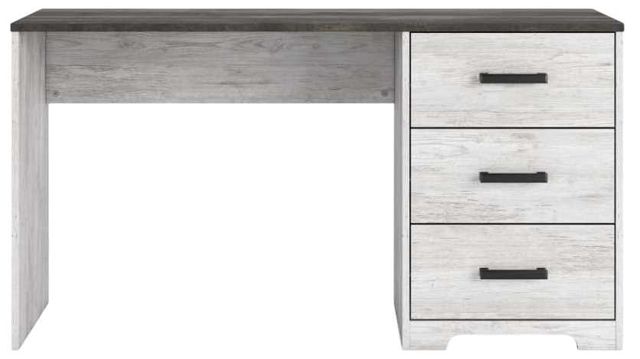 Signature Design by Ashley® Shawburn Dark Charcoal Gray/White Home Office Desk-1