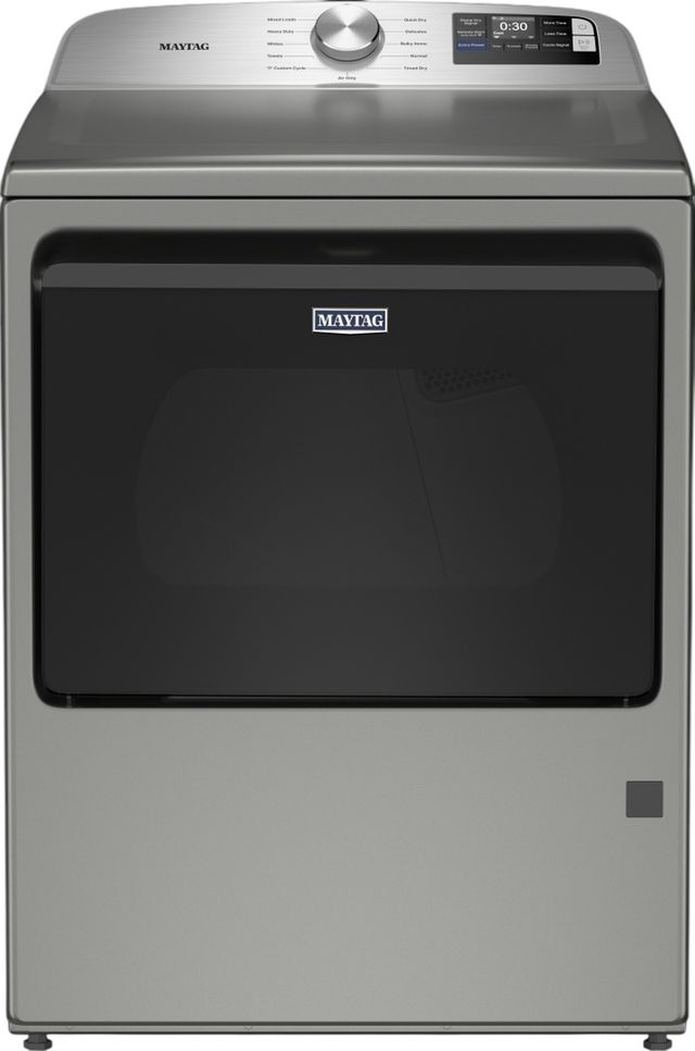 Maytag® Classic Silver Top Load Washer & Gas Dryer Laundry Pair-2