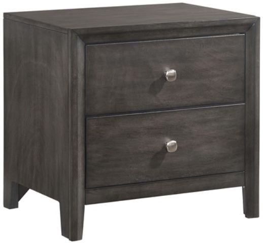 American Wholesale Furniture Grant Sherwin Williams Graphite Nightstand-0