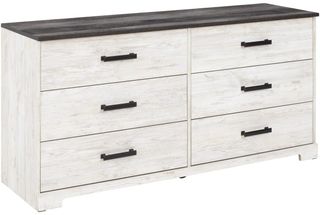 Signature Design by Ashley Shawburn Charcoal Gray/Whitewash Dresser |  Sav-Mart