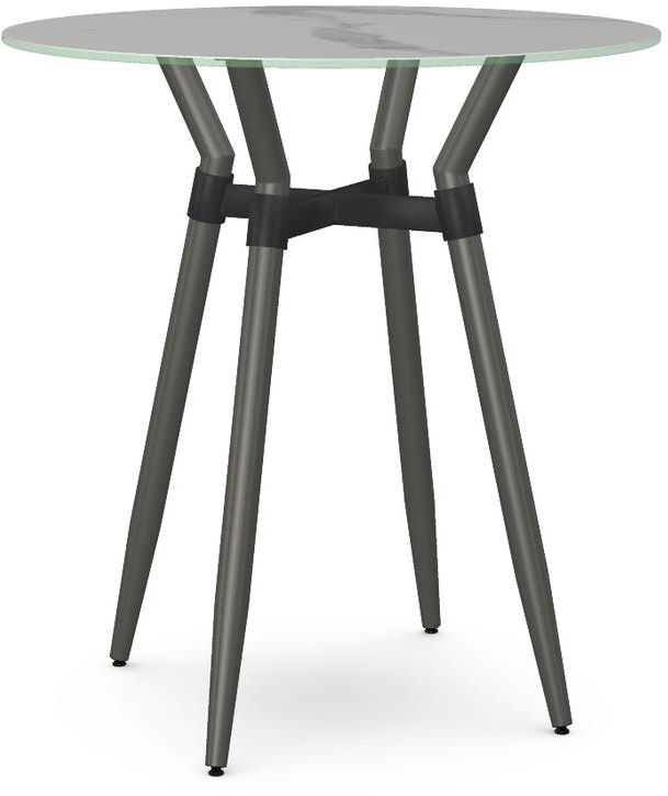Amisco Customizable Link Italian Porcelain 42" Round Bar Table