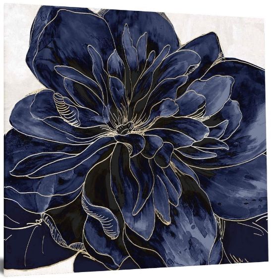 Classy Living Blue Flower Wall Art-3