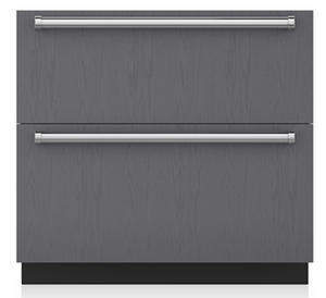 front view of the Sub-Zero® 5.9 Cu. Ft. Panel Ready Refrigerator Drawers
