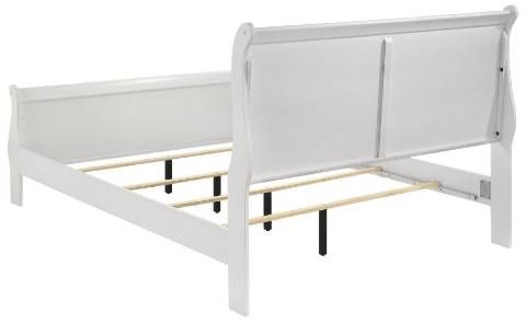 Coaster® Louis Philippe White Queen Sleigh Bed-2