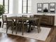 International Furniture Direct Town Brown/Gray Dining Table with Black Base-1