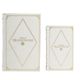 A & B Home 2-Piece Gold/White Book Box Set-1