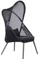Furniture of America® Alverta 2-Piece Black Fabric/Metal Outdoor Foldable Chair Set-1