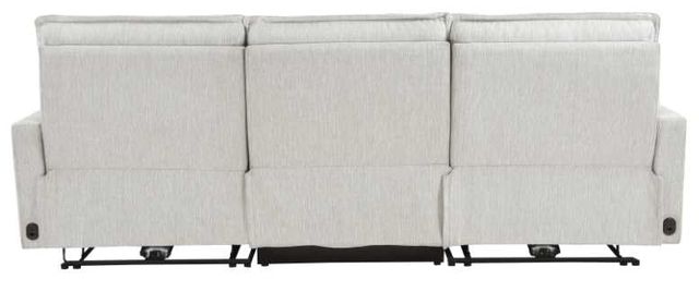 Homelegance® Salida 3-Piece White Power Double Reclining Sectional with Power Headrests-3