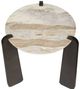 Uttermost® Talud Brown/Gray/White Side Table with Dark Bronze Legs-3