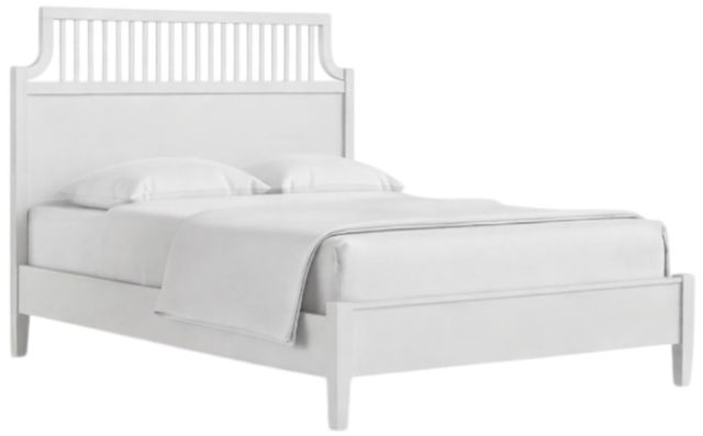 LM Co Home By Vaughan-Bassett Pure Maple Cottage White California King Garden Bed-0