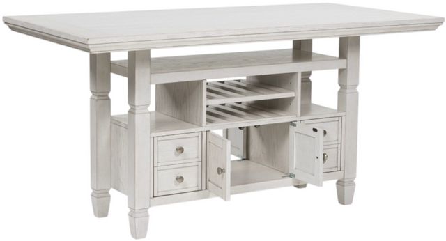 Signature Design by Ashley® Robbinsdale Antique White Counter Height Dining Table-1