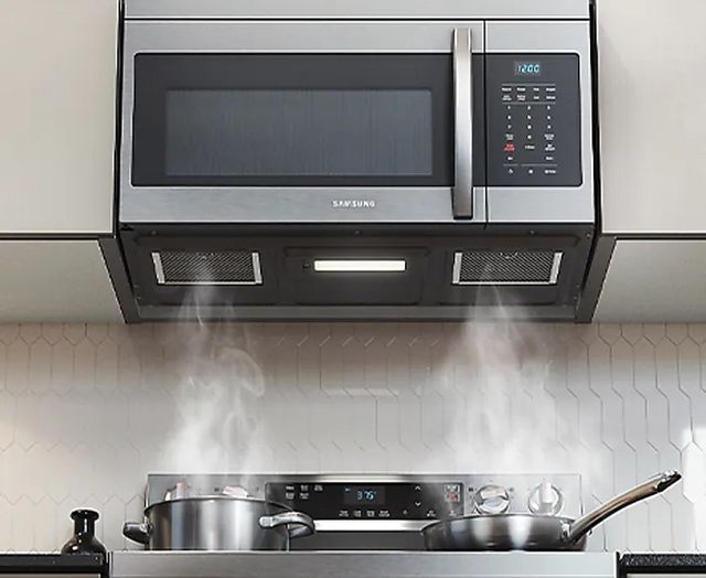 Samsung 1.6 Cu. Ft. Stainless Steel Over The Range Microwave-8