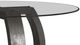 Bassett Mirror Kellan Clear Dining Table with Charcoal Gray Base-2