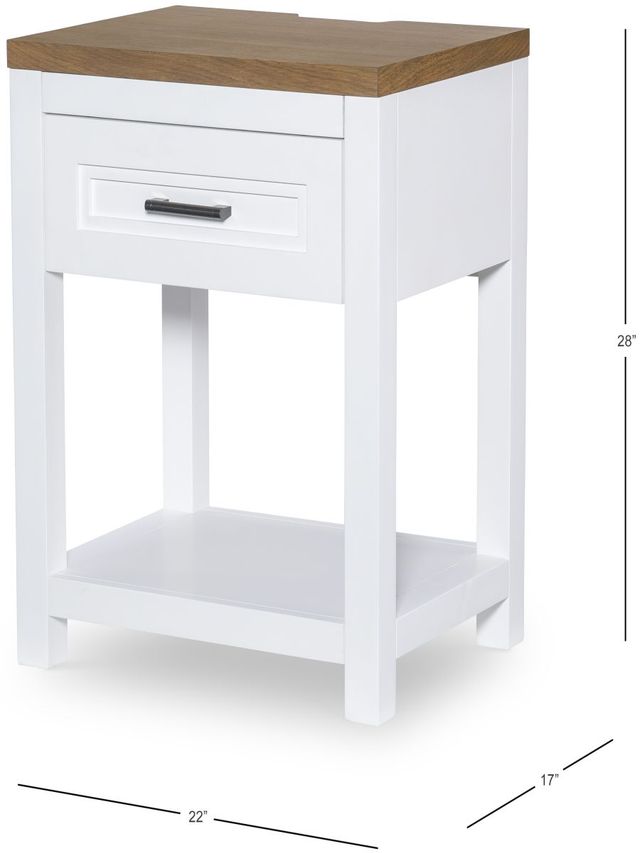 Legacy Classic Franklin Natural White Open Nightstand-3