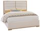 LM Co Home By Vaughan-Bassett Crafted Oak by Ben & Erin Napier Bleached White Queen Upholstered Panel Bed-0
