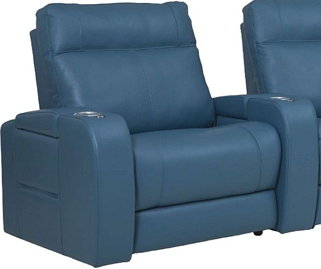 Palliser® Furniture Customizable Virtue 3-Piece Power Reclining Theater Seating with Wedge Arms, Power Headrest and Lumbar-1