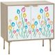 Crestview Collection Whimsy Natural/White Accent Cabinet-0