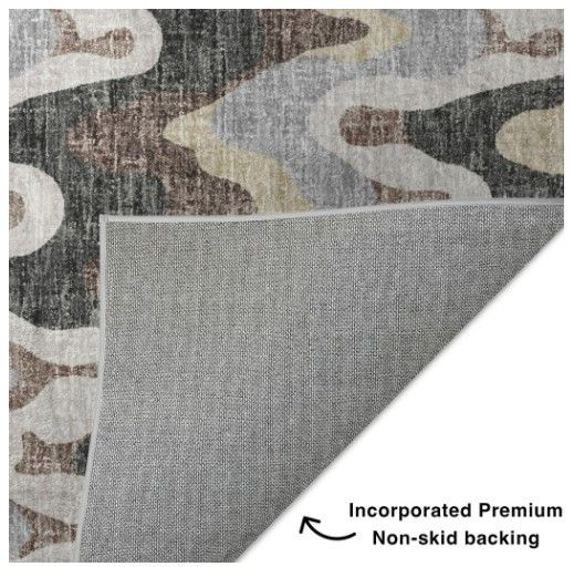 Dalyn™ Rug Company Lorenzo LN6 Charcoal 5'x8' Area Rug-3