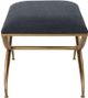 Uttermost® Crossing Gold/Navy Small Bench-4
